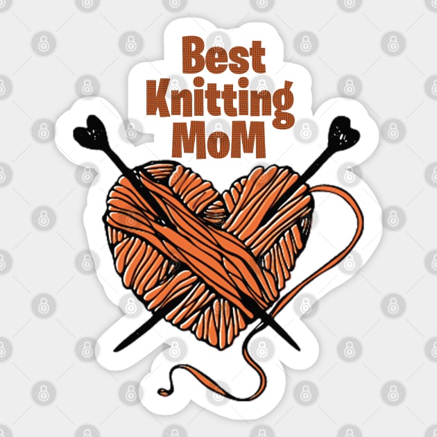 Best Knitting Mom Sticker by MIXCOLOR